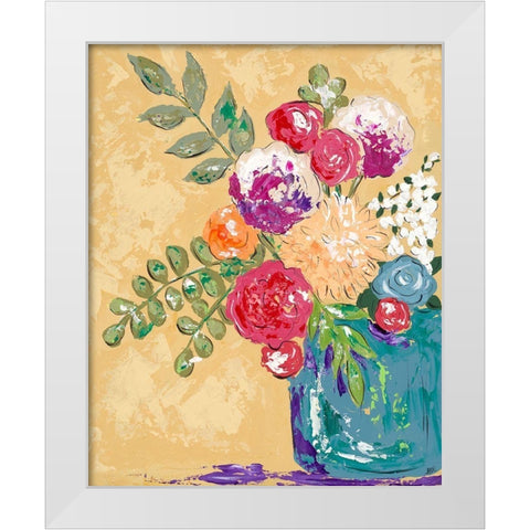 Look on the Bright Side I White Modern Wood Framed Art Print by Reynolds, Jade