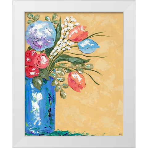 Look on the Bright Side II White Modern Wood Framed Art Print by Reynolds, Jade