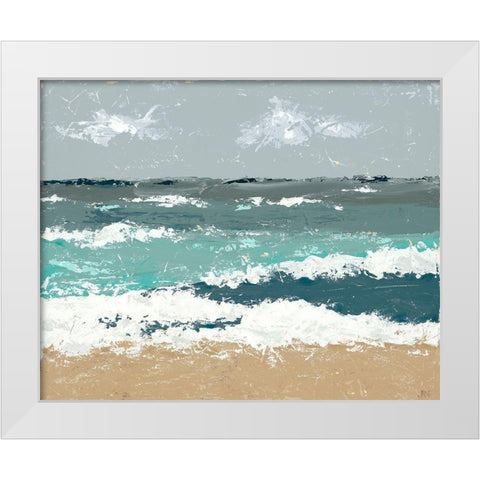 The Breakers I White Modern Wood Framed Art Print by Reynolds, Jade