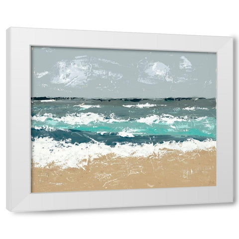 The Breakers II White Modern Wood Framed Art Print by Reynolds, Jade