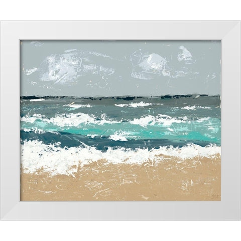 The Breakers II White Modern Wood Framed Art Print by Reynolds, Jade