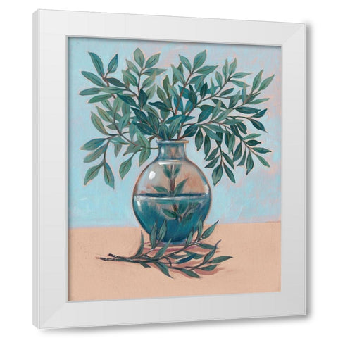 Arrangement II White Modern Wood Framed Art Print by OToole, Tim