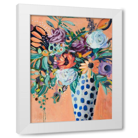 Blooming in Sunshine II White Modern Wood Framed Art Print by Ramos, Nina