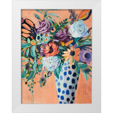 Blooming in Sunshine II White Modern Wood Framed Art Print by Ramos, Nina