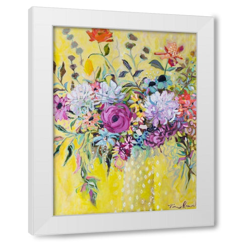 Blooming in Sunshine III White Modern Wood Framed Art Print by Ramos, Nina