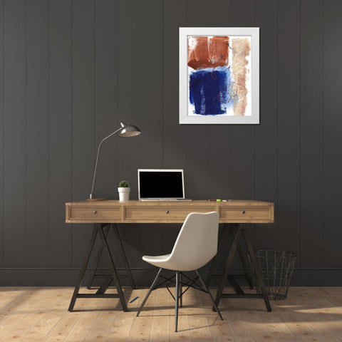 Living Colors I White Modern Wood Framed Art Print by Combs, Joyce