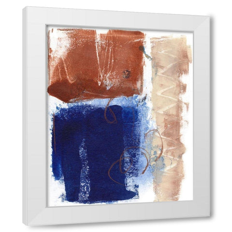 Living Colors I White Modern Wood Framed Art Print by Combs, Joyce