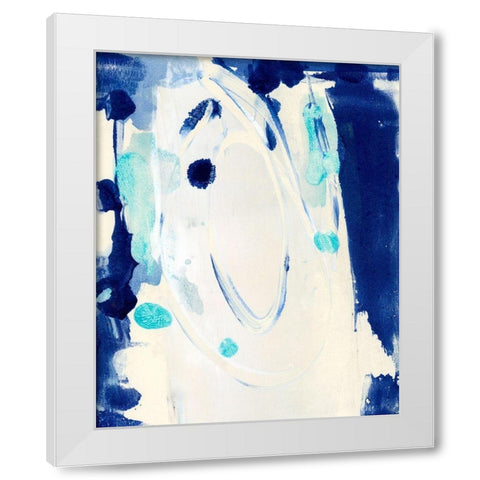 Playful Objects I White Modern Wood Framed Art Print by Combs, Joyce