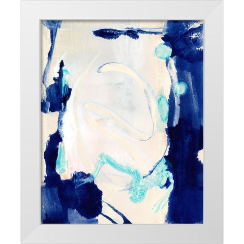 Playful Objects II White Modern Wood Framed Art Print by Combs, Joyce
