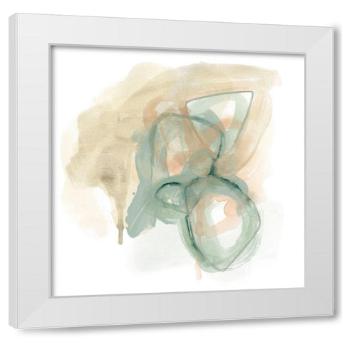 Pastel Theorem I White Modern Wood Framed Art Print by Vess, June Erica