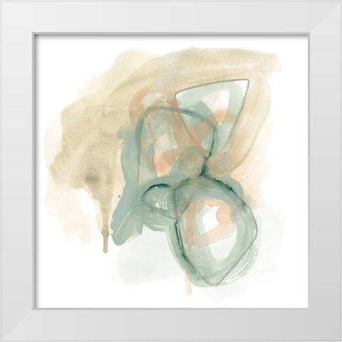 Pastel Theorem I White Modern Wood Framed Art Print by Vess, June Erica