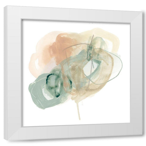 Pastel Theorem II White Modern Wood Framed Art Print by Vess, June Erica