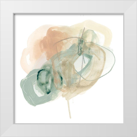 Pastel Theorem II White Modern Wood Framed Art Print by Vess, June Erica