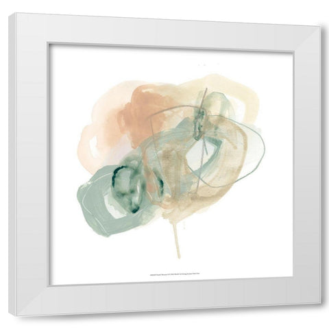 Pastel Theorem II White Modern Wood Framed Art Print by Vess, June Erica