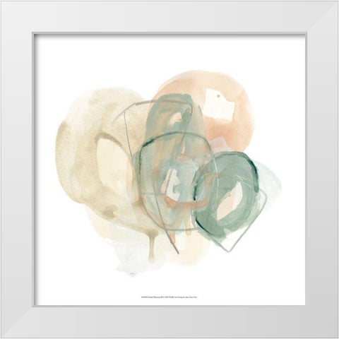 Pastel Theorem III White Modern Wood Framed Art Print by Vess, June Erica