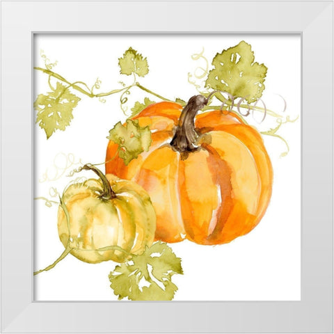 Watercolor Harvest I White Modern Wood Framed Art Print by Goldberger, Jennifer