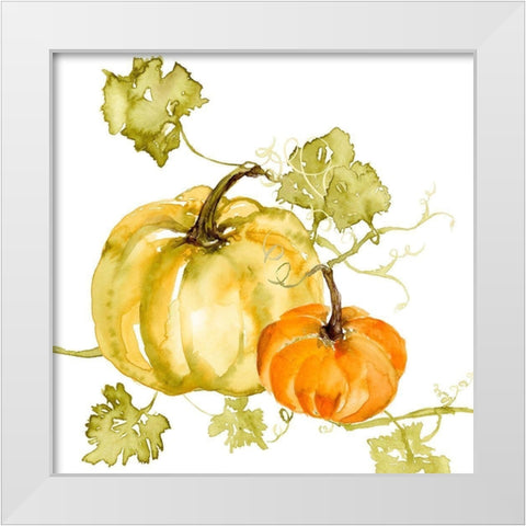 Watercolor Harvest II White Modern Wood Framed Art Print by Goldberger, Jennifer