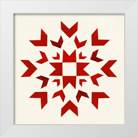 Nordic Square I White Modern Wood Framed Art Print by Scarvey, Emma