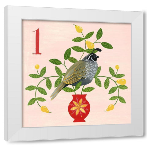 Twelve Days I White Modern Wood Framed Art Print by Popp, Grace