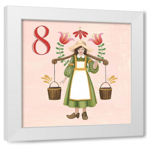 Twelve Days VIII White Modern Wood Framed Art Print by Popp, Grace