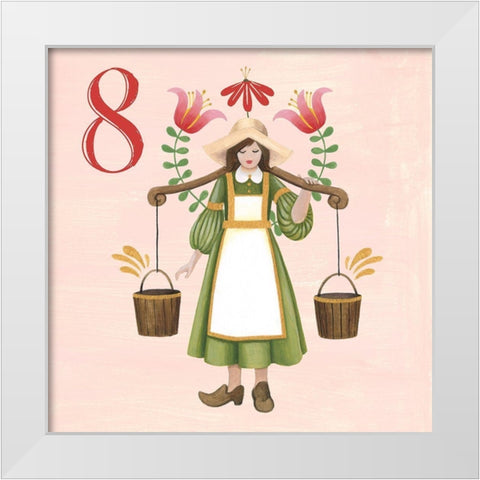 Twelve Days VIII White Modern Wood Framed Art Print by Popp, Grace
