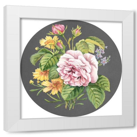 Dramatic Floral Bouquet III White Modern Wood Framed Art Print by Meagher, Megan