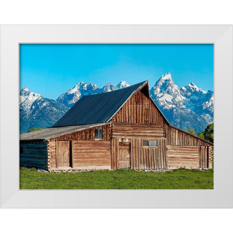 Barn Scene X White Modern Wood Framed Art Print by McLoughlin, James