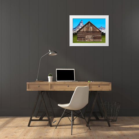 Barn Scene XI White Modern Wood Framed Art Print by McLoughlin, James