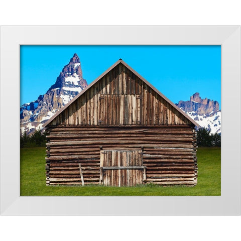 Barn Scene XI White Modern Wood Framed Art Print by McLoughlin, James