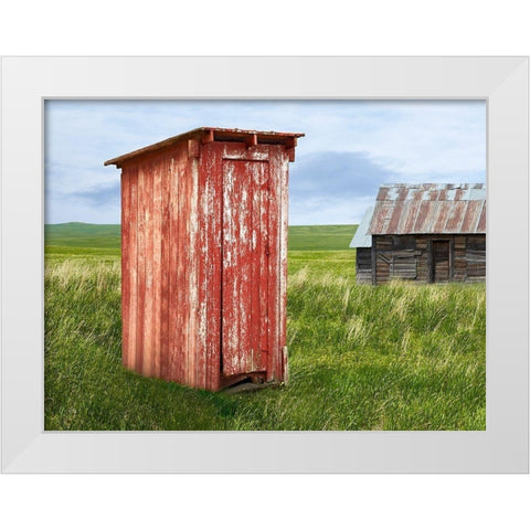 Barn Scene XIII White Modern Wood Framed Art Print by McLoughlin, James