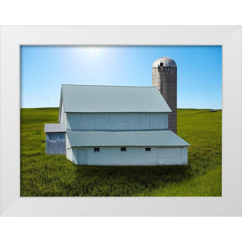 Barn Scene XVIII White Modern Wood Framed Art Print by McLoughlin, James