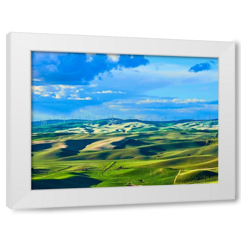 Farmscape Photo VI White Modern Wood Framed Art Print by McLoughlin, James