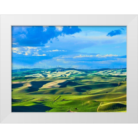 Farmscape Photo VI White Modern Wood Framed Art Print by McLoughlin, James