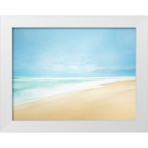 Beachscape Photo IV White Modern Wood Framed Art Print by McLoughlin, James
