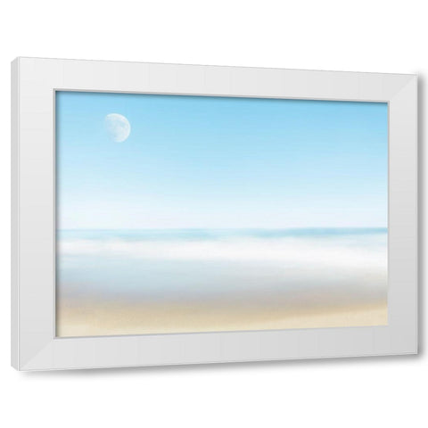 Beachscape Photo VI White Modern Wood Framed Art Print by McLoughlin, James