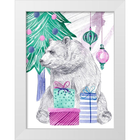 December Tree IV White Modern Wood Framed Art Print by Wang, Melissa