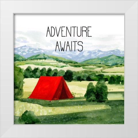Outdoor Adventure I White Modern Wood Framed Art Print by Borges, Victoria