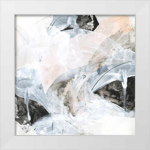 Veiled Formation II White Modern Wood Framed Art Print by Vess, June Erica