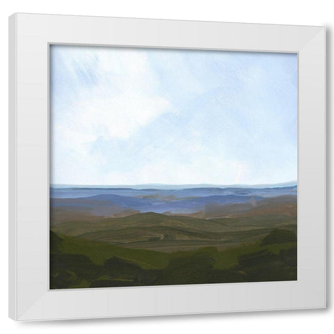 Skyline Drive I White Modern Wood Framed Art Print by Green, Jacob