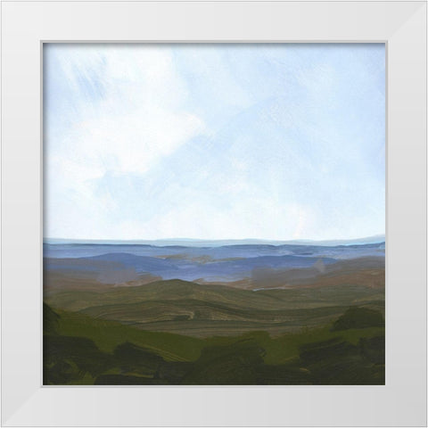 Skyline Drive I White Modern Wood Framed Art Print by Green, Jacob