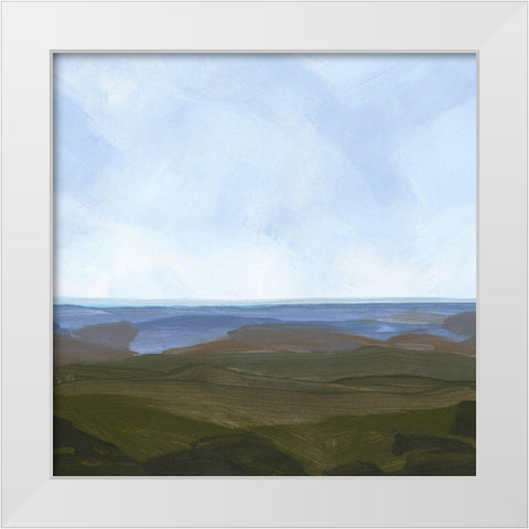 Skyline Drive II White Modern Wood Framed Art Print by Green, Jacob