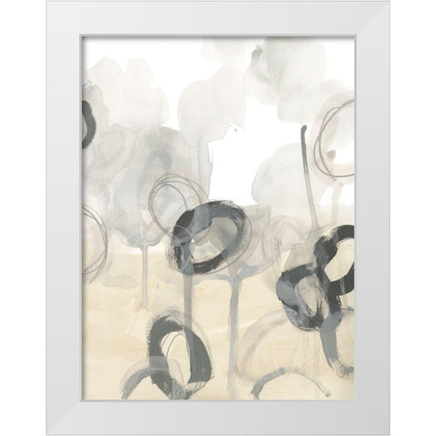 Periscope I White Modern Wood Framed Art Print by Vess, June Erica