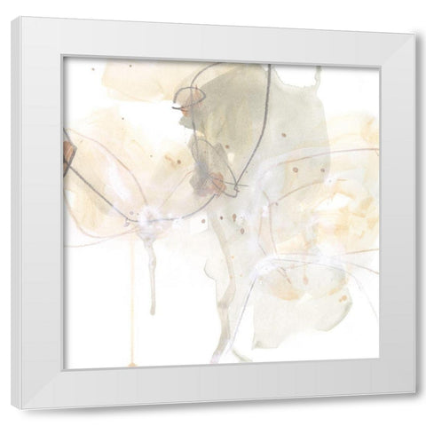 Subtle Shade I White Modern Wood Framed Art Print by Vess, June Erica