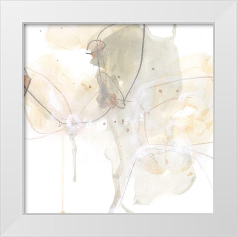 Subtle Shade I White Modern Wood Framed Art Print by Vess, June Erica