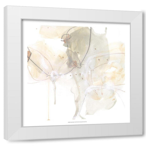 Subtle Shade I White Modern Wood Framed Art Print by Vess, June Erica