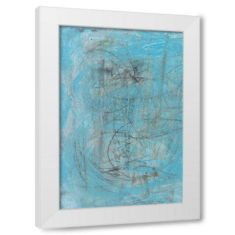 Inscribe I White Modern Wood Framed Art Print by Holland, J.