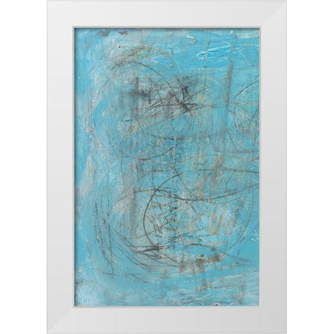 Inscribe I White Modern Wood Framed Art Print by Holland, J.