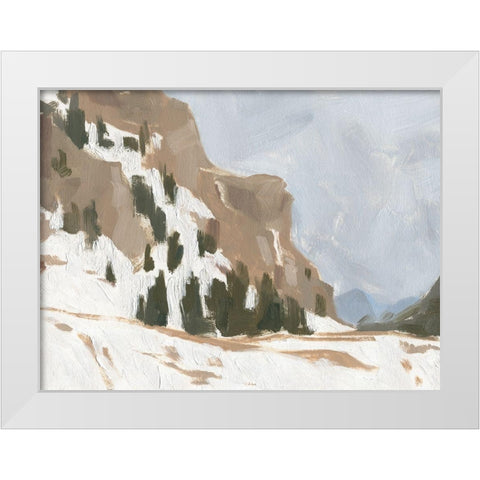 Snowy Rise I White Modern Wood Framed Art Print by Green, Jacob