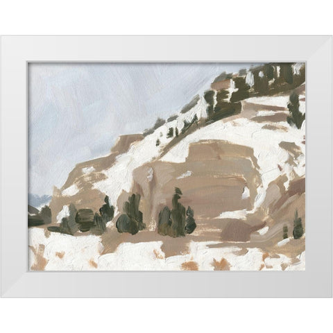 Snowy Rise II White Modern Wood Framed Art Print by Green, Jacob