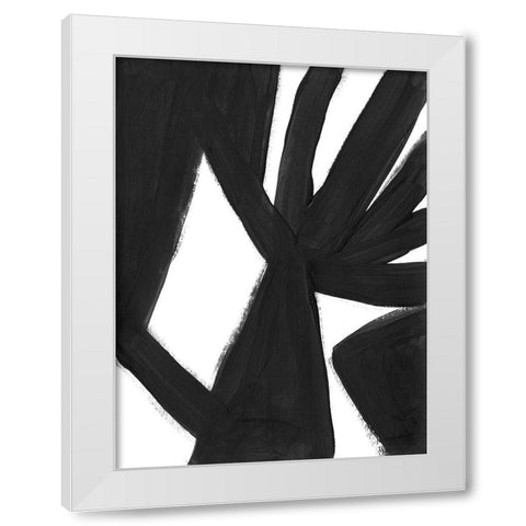 Jungle Satellite I White Modern Wood Framed Art Print by Vess, June Erica